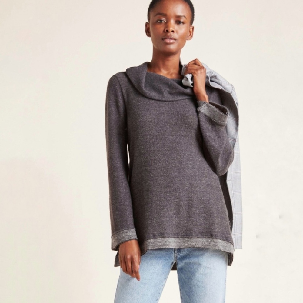 Anthropologie Maeve Risa Hacci cowl neck Sweater